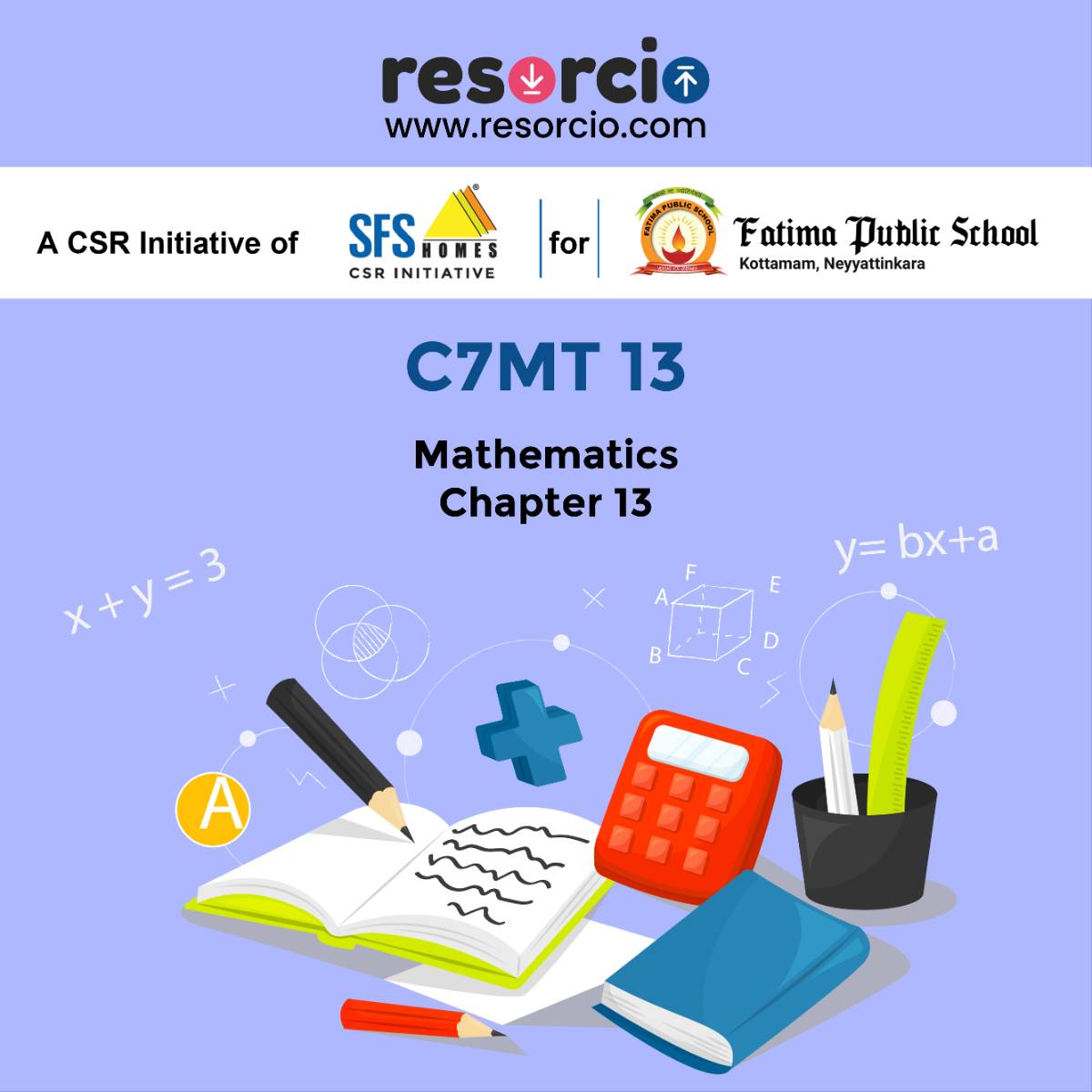 C7MT 13 - Mathematics - Chapter 13 - Visualising Solid Shapes