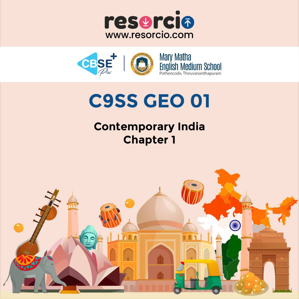 C9SS GEO 01 - Contemporary India - Chapter 1 - India Size and Location