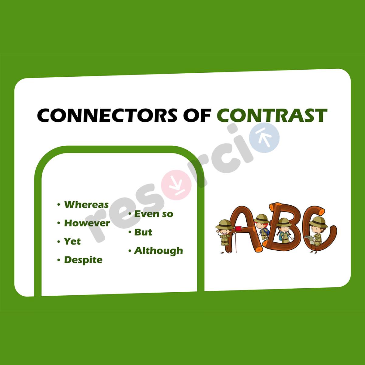 Connectors of Contrast Template 01
