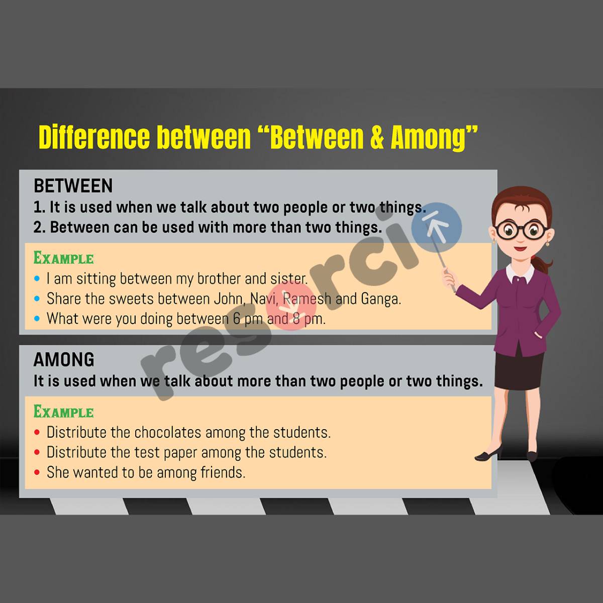Difference Between Between And Among Template 01 Difference Between Between And Among Template 01