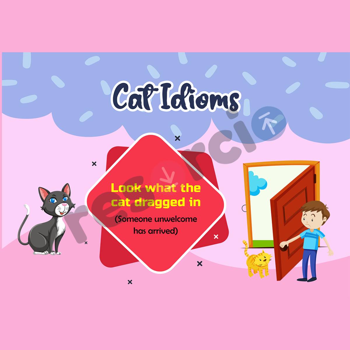Cat Idioms Template 14