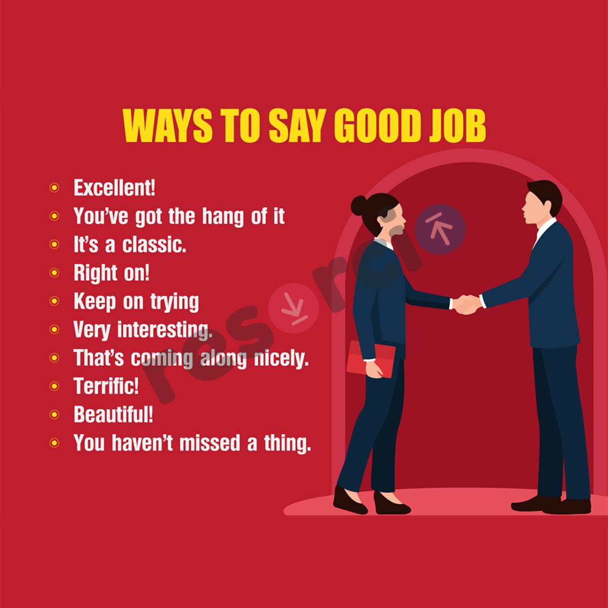 Ways to Say Good Job Template 12