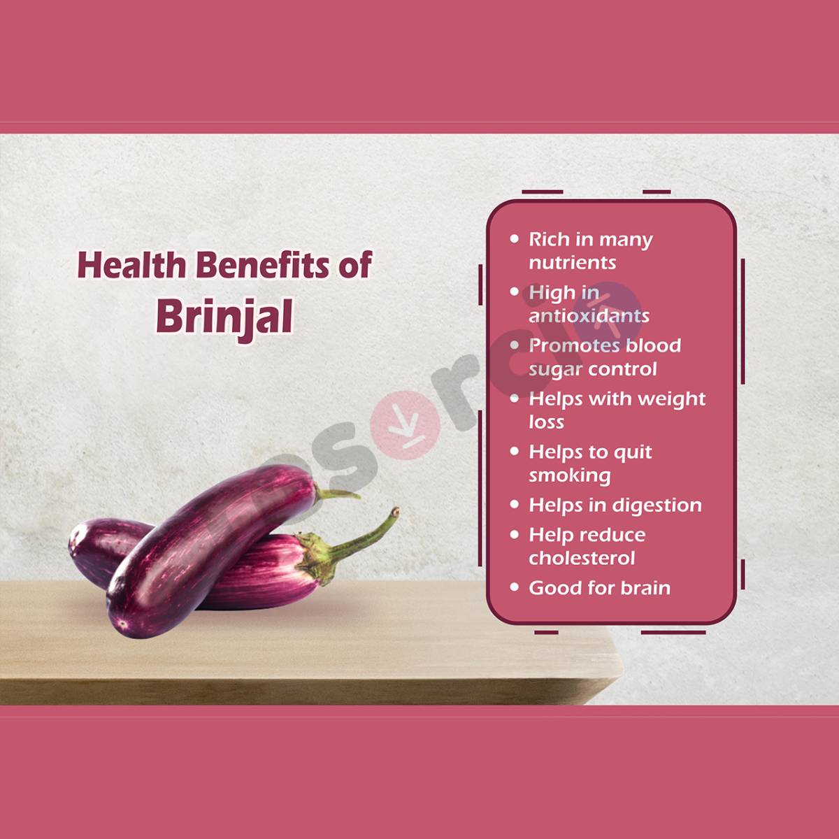 Health Benefits of Brinjal Template 01