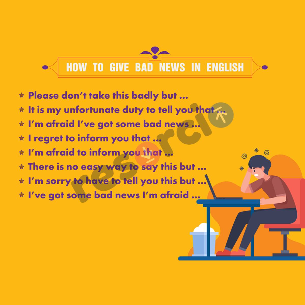 How to Give Bad News in English - Template 06