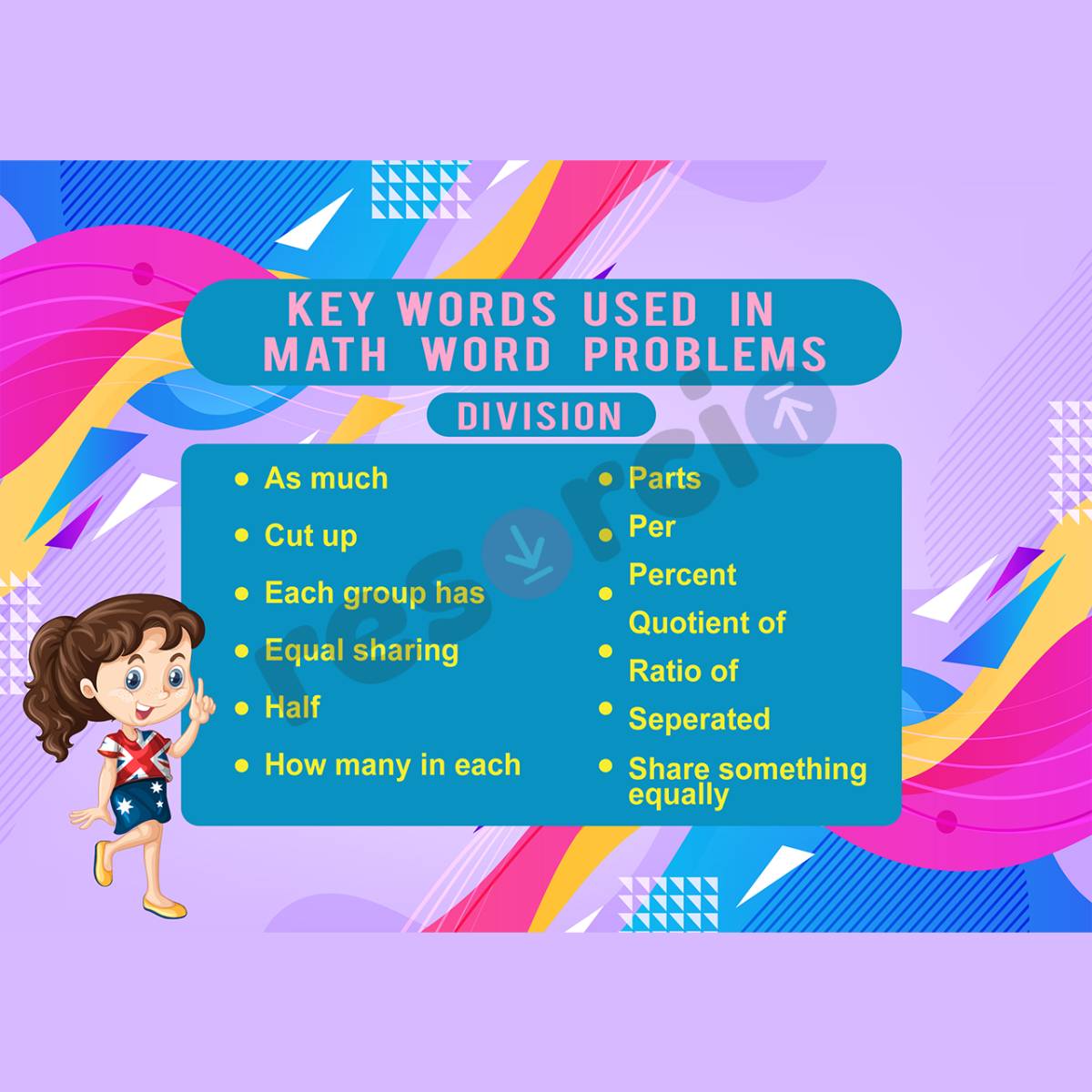 Key Words Used in Math Word Problems - 07