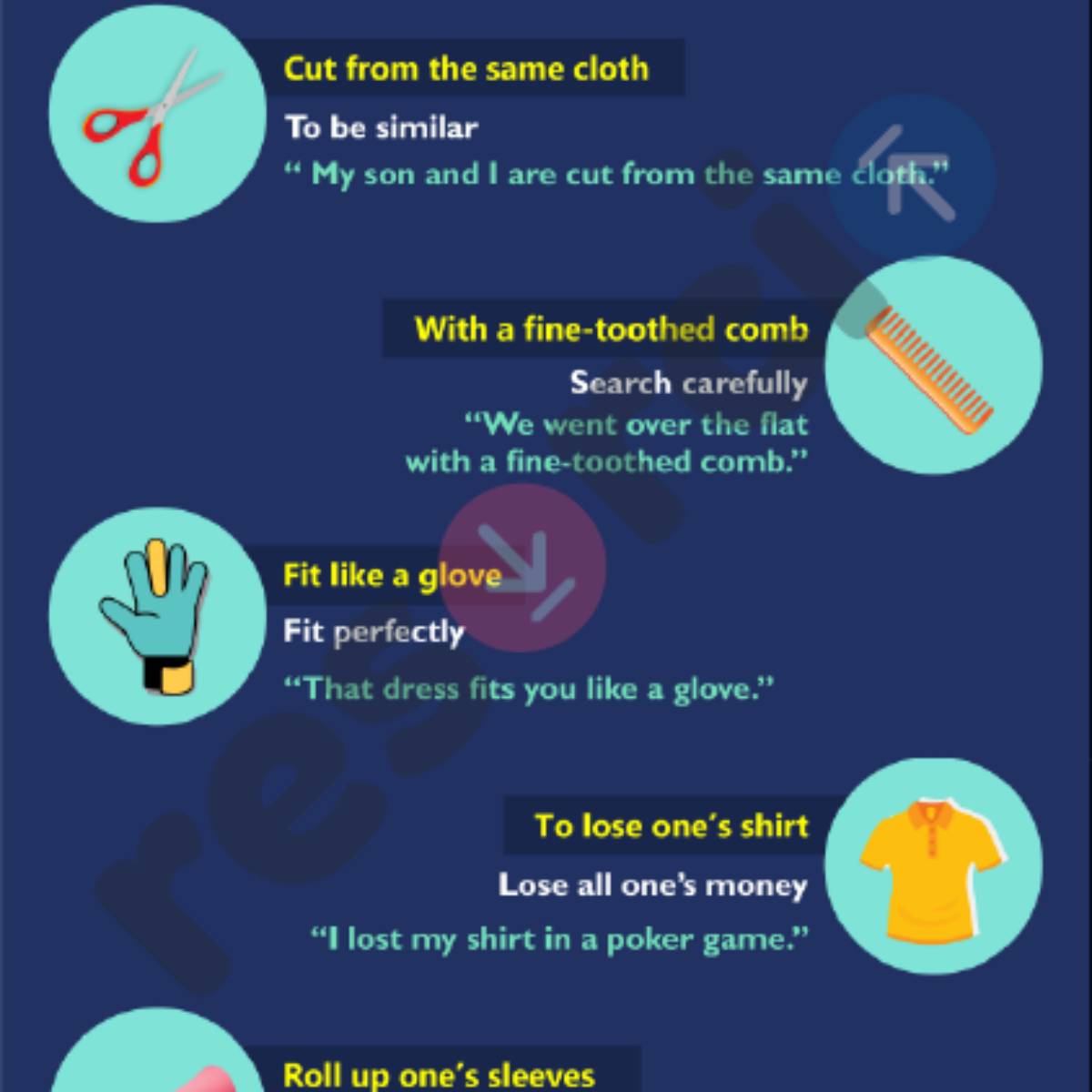 Clothing Idioms Template 01