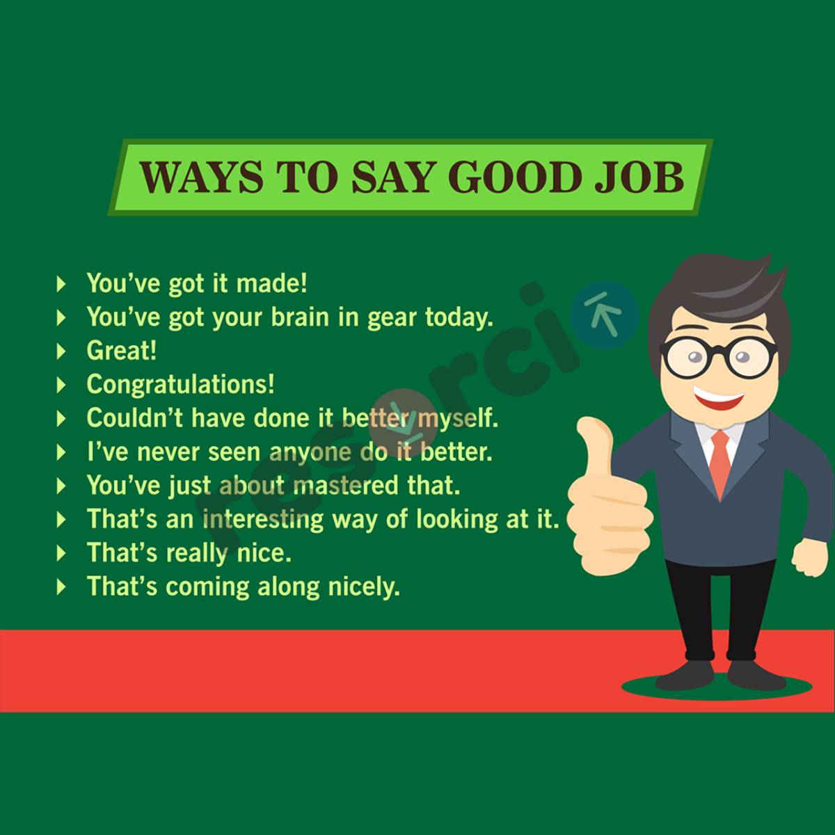 Ways to Say Good Job - Template 03