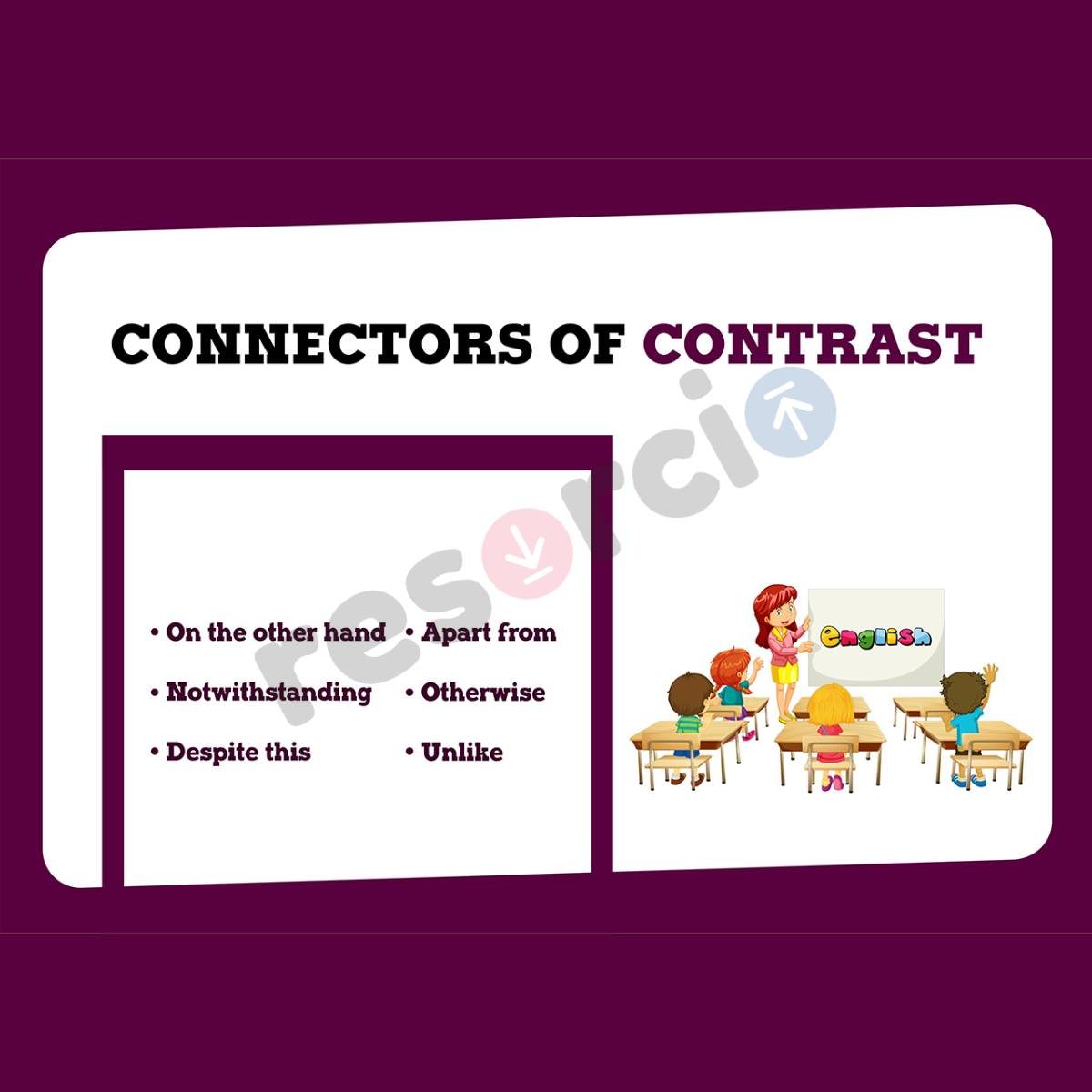 Connectors of Contrast Template 04
