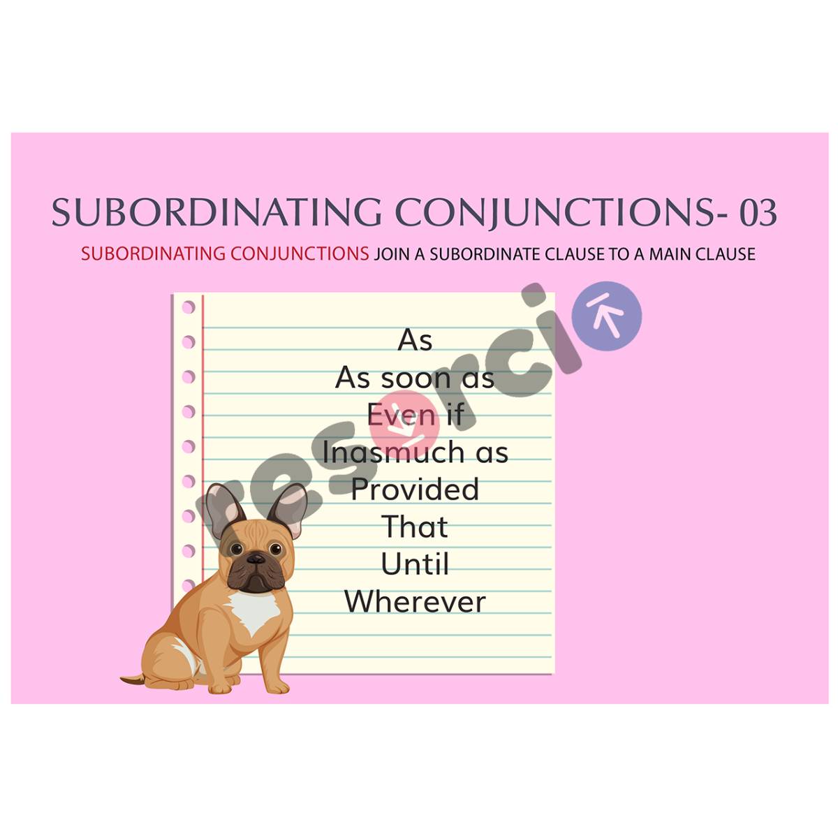 Subordinating Conjunctions 03 - Template 01