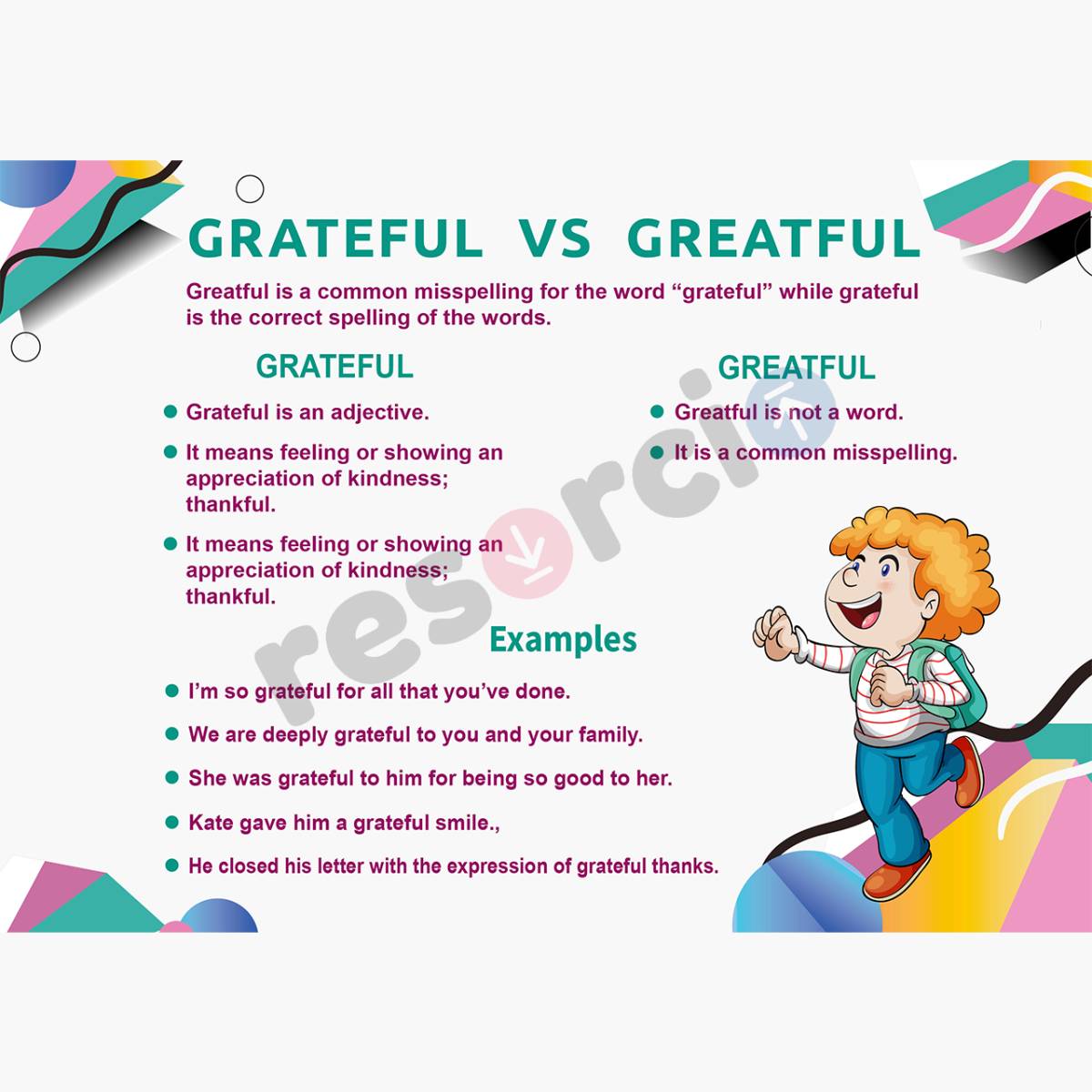 Grateful Vs Greatful - 01
