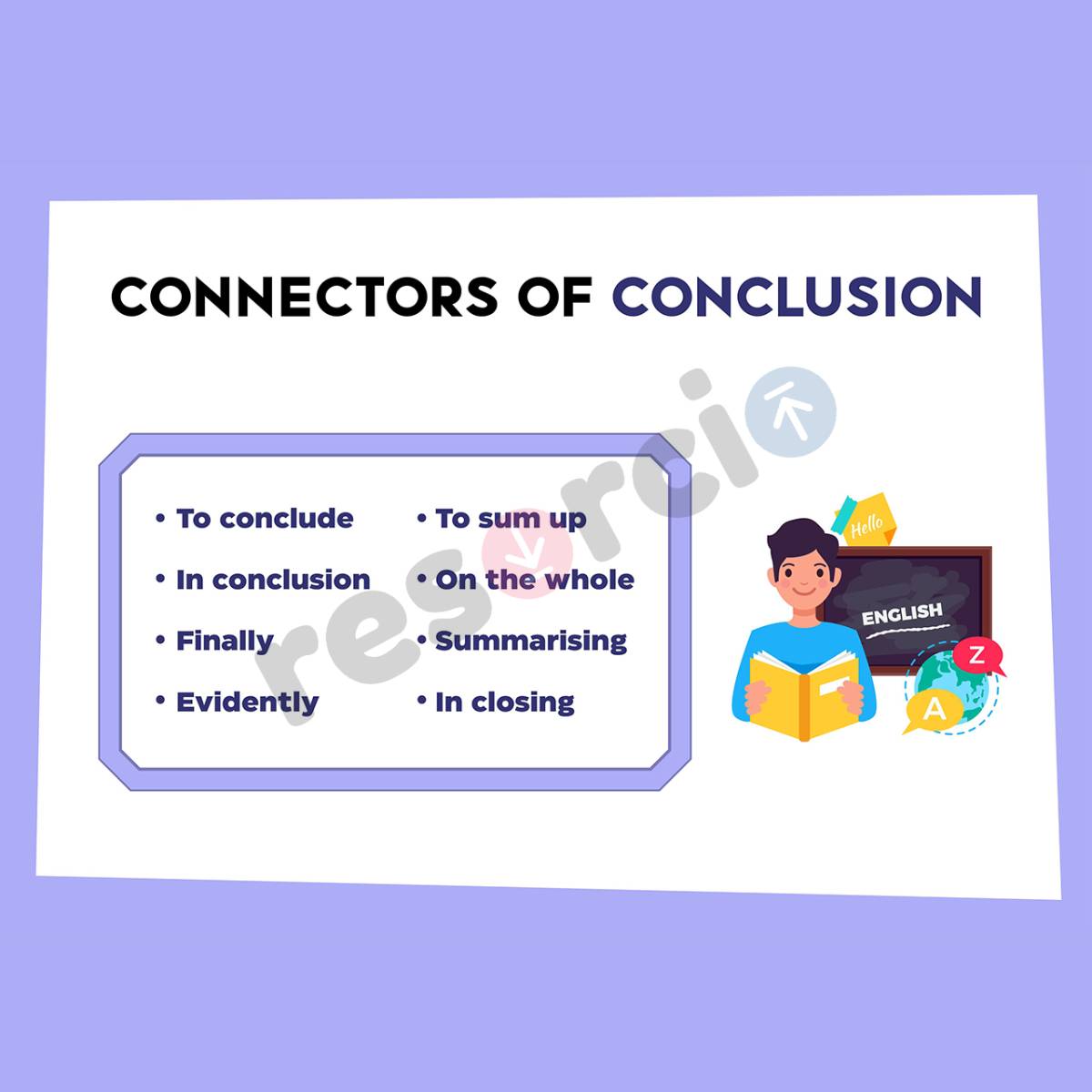Connectors of Conclusion Template 01