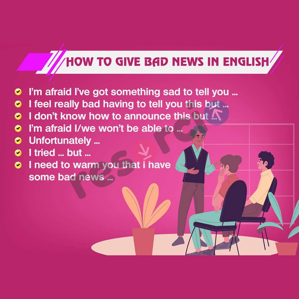 How to Give Bad News in English - Template 03
