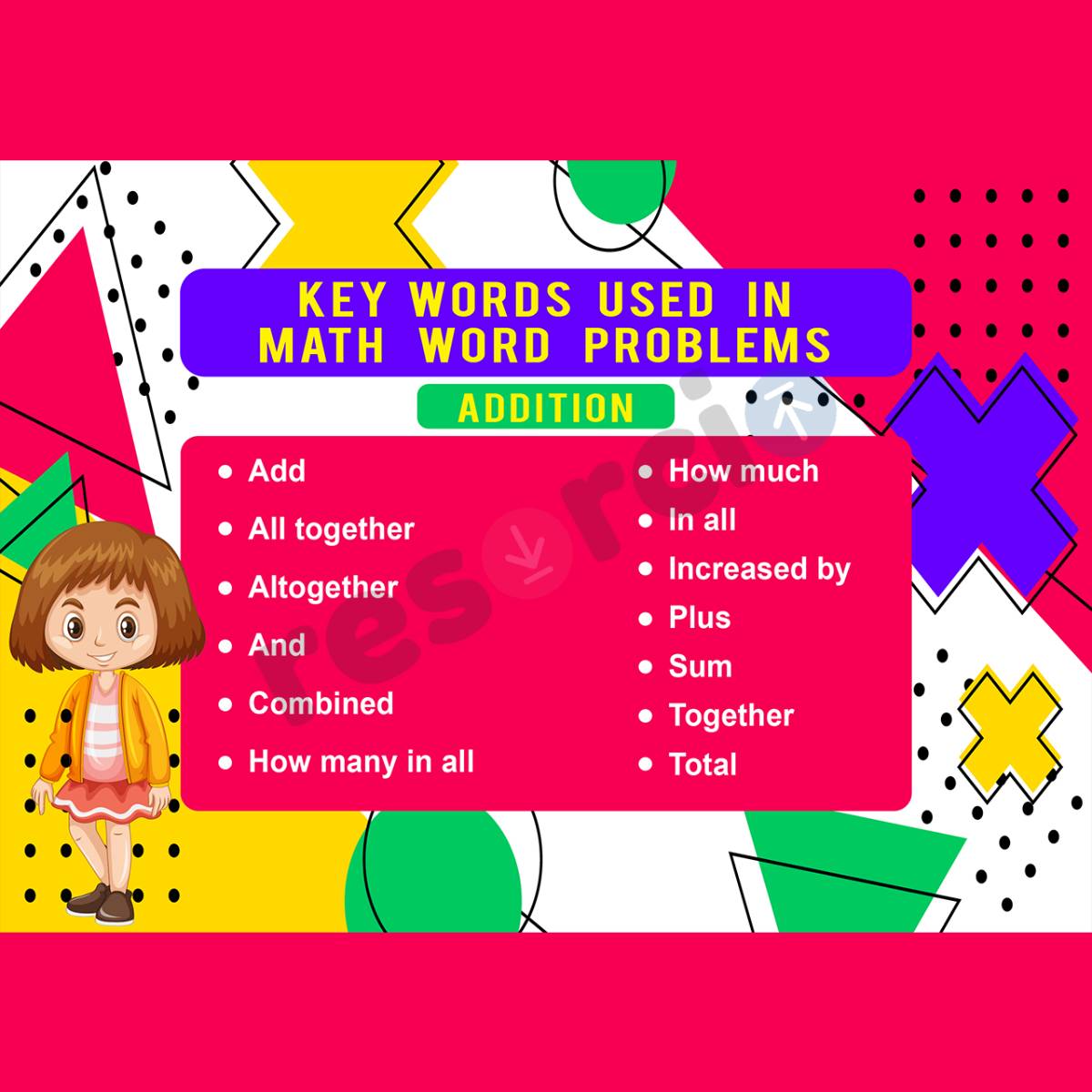 Key Words Used in Math Word Problems - 02