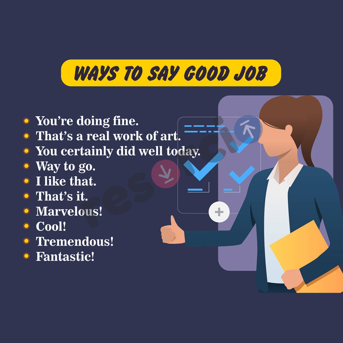 Ways to Say Good Job - Template 09