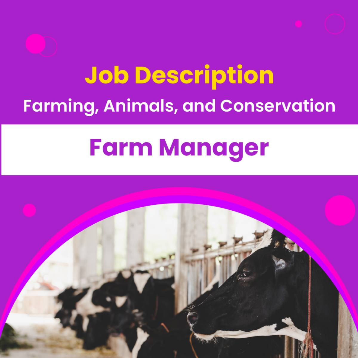 Job Descriptions Farm Manager
