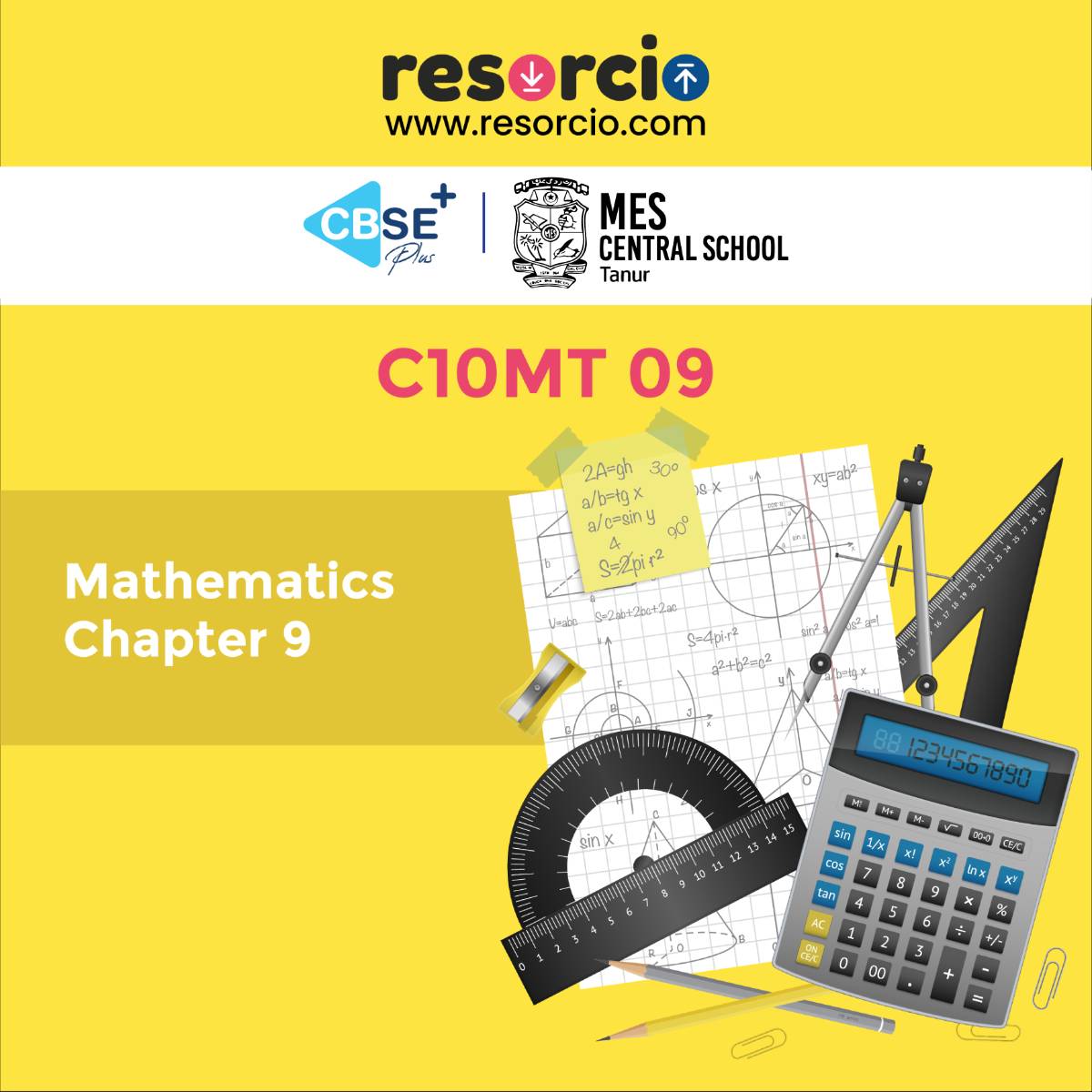 C10MT 09 - Mathematics - Chapter 9 - Some Applications of Trigonometry